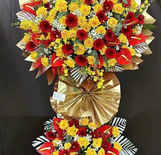 Mẫu hoa chúc mừng 23