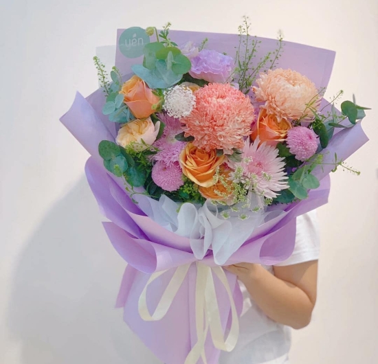 Mẫu Hoa Chúc Mừng 15